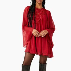 Free People Sunshine of Love Mini Dress - Blended Berry